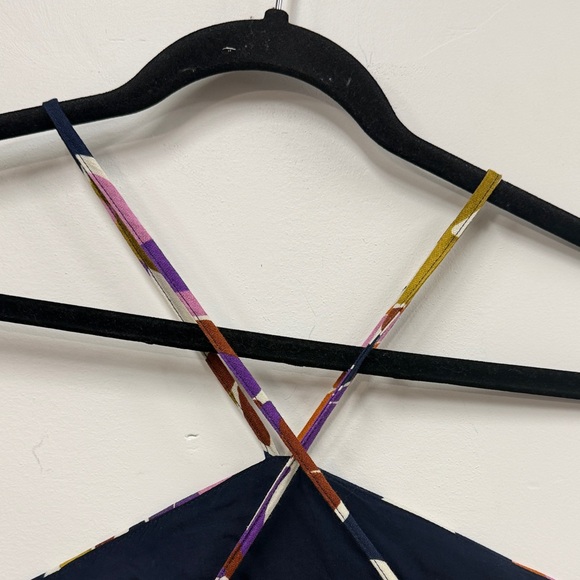 Sézane Giovanna dress in Paradise print and linen Floral Halter Maxi Dress 38 - Picture 7 of 9